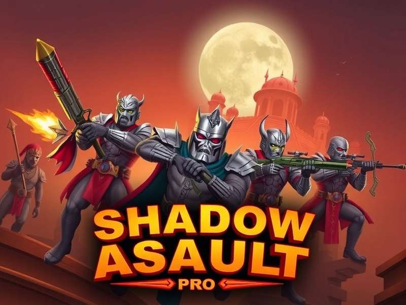 Shadow Assault Pro Official Banner Shadow Assault Pro Game Banner with Indian Mythology Elements